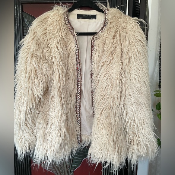 ZARA Faux fur jacket/coat - Picture 1 of 1
